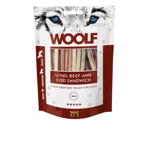 Woolf Lang Sandwich med Oksekd Og Torsk, 100g