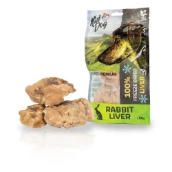 SUPER PREMIUM � 100 % fryset�rret hele kanin lever, 50 g