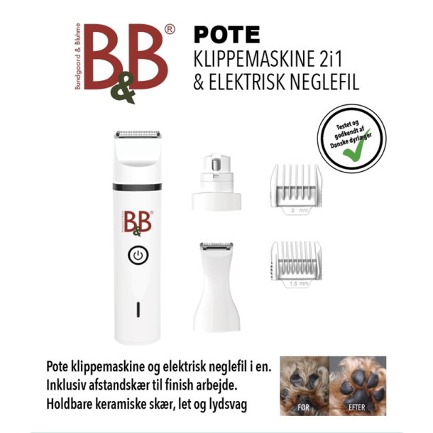 Pote negle &amp; klippemaskine 2i1
