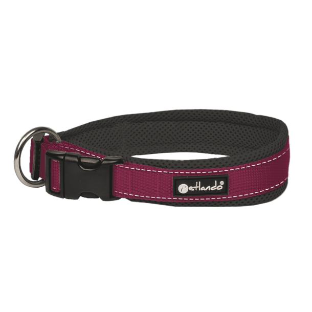Petlando Outdoor Halsbnd - Berry/sort