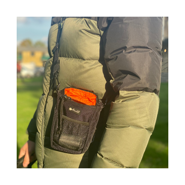 Petlando Crossbody Godbidstaske - sort/orange