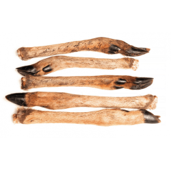 Rdyrunderben m. pels, 25-30cm 