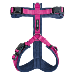 Petlando Y-Comfort Magnetech Hundesele - Fuchsia/Navy