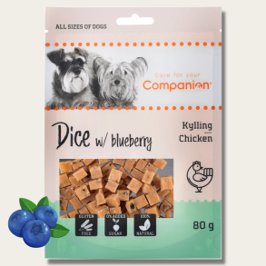 Companion godbidder m. Kylling og blbr, 80g
