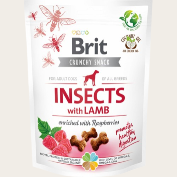 Brit Care Crunchy Cracker, Insekter, Lam &amp; Hindbr - 200 g
