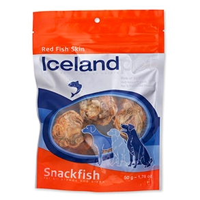 Iceland Pet - Trret rullet sprd Fiskeskin Rd - 50g