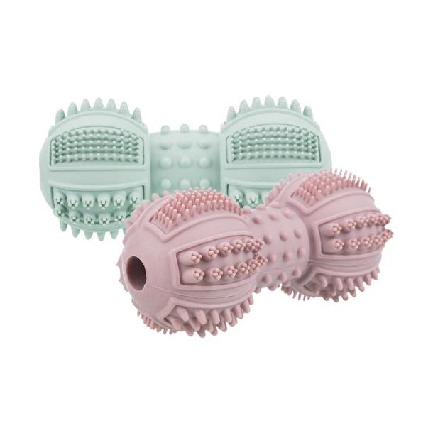 Dumbbell, naturgummi, 9 cm, ass. farver