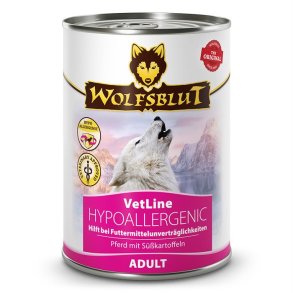 WOLFSBLUT Vetline, Hypoallergenic, Wet Food (dse) 395 gr.