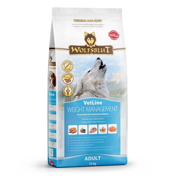 Wolfsblut Vetline - Weight Management, til overvgtige hunde  2KG