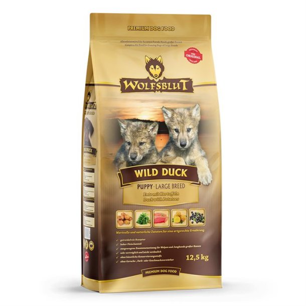 WOLFSBLUT, Wild Duck, Puppy, Large Breed 12,5 Kg.