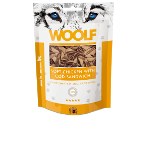Woolf Sandwich med Kylling og Torsk, 100g